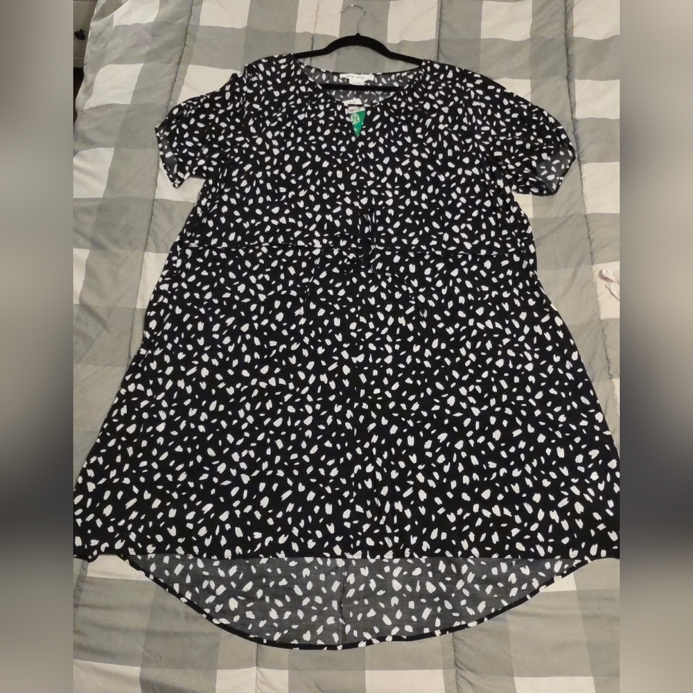 2X Penningtons Black White & Colour Patterned Dress